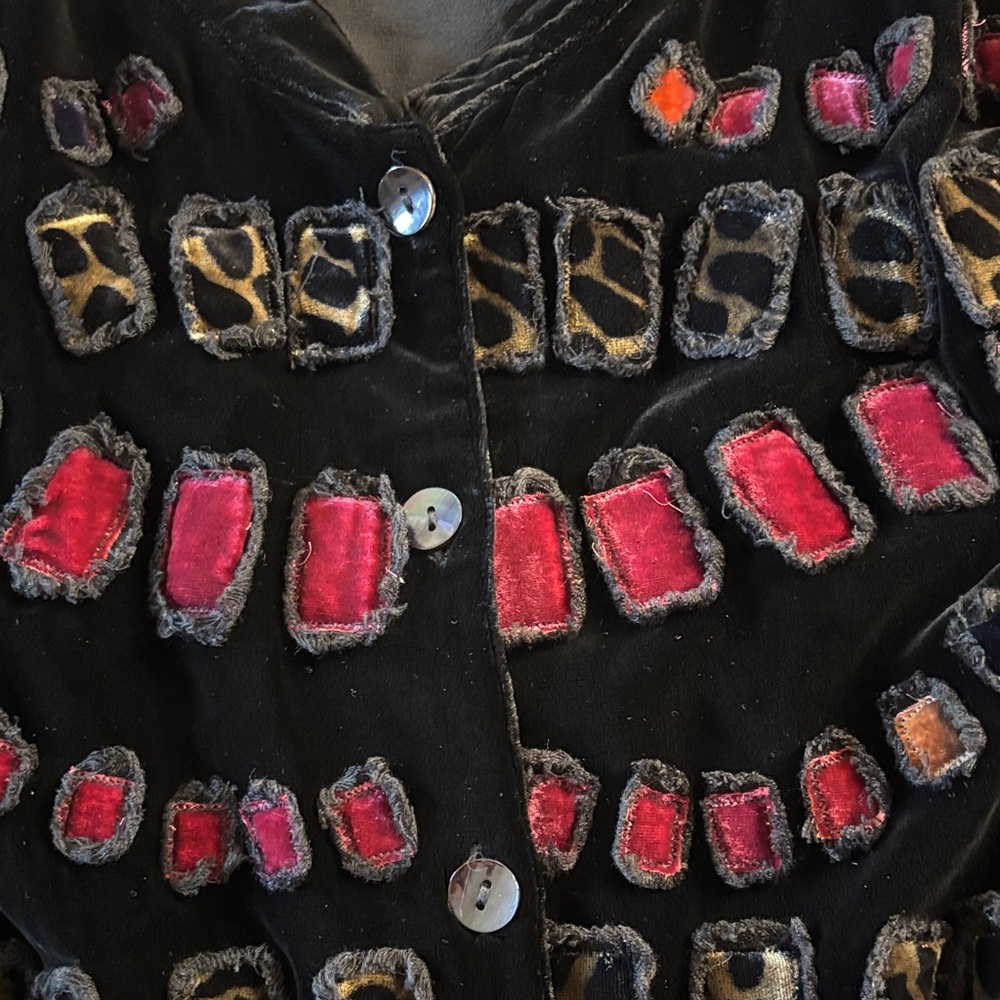 Chicos Velvet Patterned Jacket - image 3